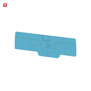 WEIDMÜLLER / 1514470000 / AEP PGTB 2.5 4C/2 BL / Abschlussplatte (Klemmen), blau, Höhe: 84.65 mm, Breite: 2.1 mm, V-0, / EAN 4050118483703