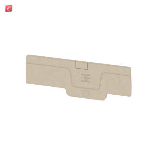 WEIDMÜLLER / 2482510000 / AEP PGTB 1.5 4C/2 / Abschluss- und Zwischenplatte (Klemmen), dunkelbeige, Höhe: 77.9 mm, / EAN 4050118493979