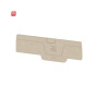 WEIDMÜLLER / 2482510000 / AEP PGTB 1.5 4C/2 / Abschluss- und Zwischenplatte (Klemmen), dunkelbeige, Höhe: 77.9 mm, / EAN 4050118493979