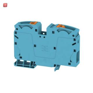 WEIDMÜLLER / 2552090000 / A2C 35 BL / Durchgangs-Reihenklemme, PUSH IN, blau, 35 mm², 125 A, 1000 V, Anzahl / EAN 4050118628005