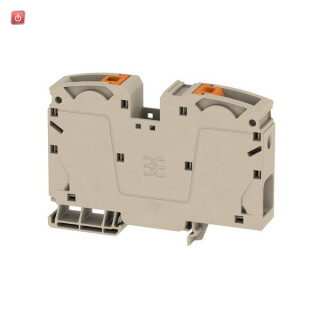 WEIDMÜLLER / 2551510000 / A2C 35 / Durchgangs-Reihenklemme, PUSH IN, dunkelbeige, 35 mm², 125 A, 1000 V, / EAN 4050118628012