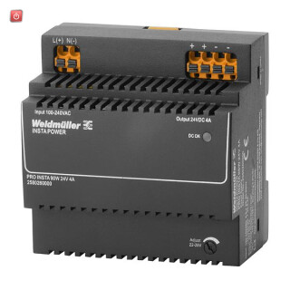 WEIDMÜLLER / 2580260000 / PRO INSTA 96W 24V 4A / Gleichstromversorgung, 96 W, 4 A @ 55 °C / EAN 4050118590999