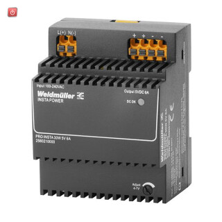 WEIDMÜLLER / 2580210000 / PRO INSTA 30W 5V 6A / Gleichstromversorgung, 30 W, 6 A @ 55 °C / EAN 4050118590937