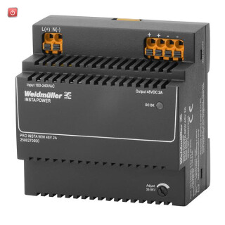 WEIDMÜLLER / 2580270000 / PRO INSTA 96W 48V 2A / Gleichstromversorgung, 96 W, 2 A @ 55 °C / EAN 4050118591002