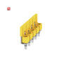 WEIDMÜLLER / 2091130000 / WQV 10/5 / Querverbinder (Klemmen), geschraubt, gelb, 63 A, Polzahl: 5, Raster in / EAN 4008190215903