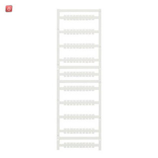 WEIDMÜLLER / 1011410000 / MF-W 9/5.2F MC NE WS / Klemmenmarkierung, weiß, Raster in mm: 5.20, Aufgedruckte Zeichen: / EAN 4032248717781