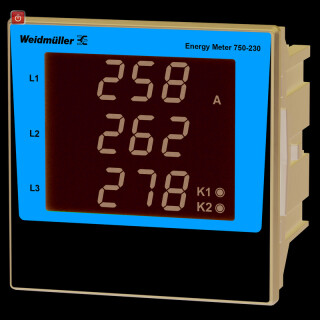 WEIDMÜLLER / 2540910000 / ENERGY METER 750-230 / Messgerät elektrische Größen, 480 V, Modbus RTU, Modbus-Gateway, / EAN 4050118553239