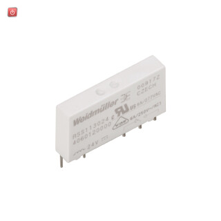 WEIDMÜLLER / 1454430000 / RSS113024F / Kleinschaltrelais, 24 V DC, Nein, 1 Wechsler (AgNi) , 250 V AC, 6 A, / EAN 4050118261042