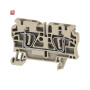 WEIDMÜLLER / 1632050000 / ZDU 4 / Durchgangs-Reihenklemme, Zugfederanschluss, dunkelbeige, 4 mm², 32 A, / EAN 4008190263188