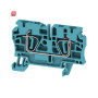 WEIDMÜLLER / 1632060000 / ZDU 4 BL / Durchgangs-Reihenklemme, Zugfederanschluss, blau, 4 mm², 32 A, 800 V, / EAN 4008190263195