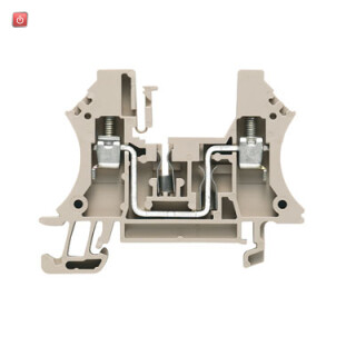 WEIDMÜLLER / 1036000000 / WPO 4 / Bauelement-Reihenklemme, Schraubanschluss, dunkelbeige, 4 mm², 250 V, / EAN 4008190278175