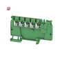 WEIDMÜLLER / 2614110000 / AAP12 2.5 LI GN/OR / Durchgangs-Reihenklemme, PUSH IN, grün, 2.5 mm², 24 A, 800 V, Anzahl / EAN 4050118618020