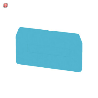 WEIDMÜLLER / 1632100000 / ZAP/TW 4 BL / Trennwand (Klemmen), blau, Höhe: 62 mm, Breite: 2 mm, V-0, Wemid / EAN 4008190263355