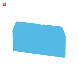 WEIDMÜLLER / 1608840000 / ZAP/TW 5 BL / Trennwand (Klemmen), blau, Höhe: 65 mm, Breite: 2 mm, V-0, Wemid / EAN 4008190207038