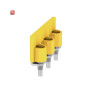 WEIDMÜLLER / 1079300000 / WQV 35N/3 / Querverbinder (Klemmen), geschraubt, gelb, 125 A, Polzahl: 3, Raster / EAN 4008190378288