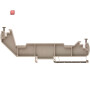 WEIDMÜLLER / 1715970000 / WSH 3/H/N / Sammelschienträger, dunkelbeige, 120 °C, Breite: 8 mm, V-0, Wemid, / EAN 4008190353100