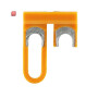 WEIDMÜLLER / 1604270000 / WKS 1/2 / Querverbinder (Klemmen), geschraubt, orange, 41 A, Polzahl: 2, Raster / EAN 4008190863432