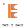 WEIDMÜLLER / 1604280000 / WKB 1/2 / Querverbinder (Klemmen), geschraubt, orange, 41 A, Polzahl: 2, Raster / EAN 4008190165338