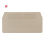 WEIDMÜLLER / 1748660000 / ZAP/TW ZDU10 / Trennwand (Klemmen), dunkelbeige, Höhe: 73.34 mm, Breite: 2.7 mm, V-0, / EAN 4008190996741