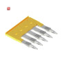 WEIDMÜLLER / 1608980000 / ZQV 4/5 GE / Querverbinder (Klemmen), gesteckt, gelb, 32 A, Polzahl: 5, Raster in / EAN 4008190263256