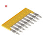 WEIDMÜLLER / 1609020000 / ZQV 4/9 GE / Querverbinder (Klemmen), gesteckt, gelb, 32 A, Polzahl: 9, Raster in / EAN 4008190263294
