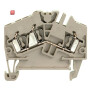 WEIDMÜLLER / 1706010000 / ZDU 2.5-2/3AN / Durchgangs-Reihenklemme, Zugfederanschluss, dunkelbeige, 2.5 mm², 24 / EAN 4008190915377
