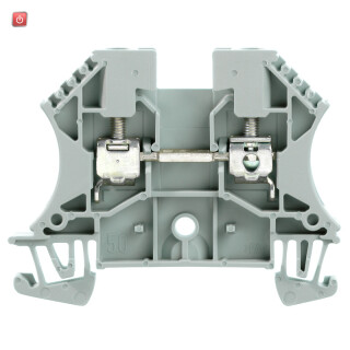 WEIDMÜLLER / 1037800000 / WDU 4 GR / Durchgangs-Reihenklemme, Schraubanschluss, grau, 4 mm², 32 A, 800 V, / EAN 4008190455293