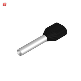 WEIDMÜLLER / 9004750000 / H1,5/20D SW ZH SV / Aderendhülse, Zwillings-Aderendhülse, 1.5 mm², Abisolierlänge: 15 mm, / EAN 4008190055431