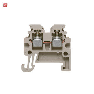 WEIDMÜLLER / 1753280000 / WDU 1.5/R3.5 / Durchgangs-Reihenklemme, Schraubanschluss, dunkelbeige, 1.5 mm², 17.5 / EAN 4032248020737