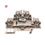 WEIDMÜLLER / 1690030000 / ZDK 2.5/D/2 / Bauelement-Reihenklemme, Zugfederanschluss, dunkelbeige, 2.5 mm², 500 / EAN 4008190877903