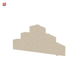 WEIDMÜLLER / 1782340000 / ZAP/TW ZDLD2.5-2N / Trennwand (Klemmen), dunkelbeige, Höhe: 108.42 mm, Breite: 1.5 mm, / EAN 4032248176564