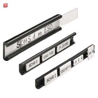WEIDMÜLLER / 1636520000 / STR 15 F. ZGB 15 / Gerätemarkierung, Breite: 6.3 mm, Polyester, PVC frei, transparent / EAN 4008190287498
