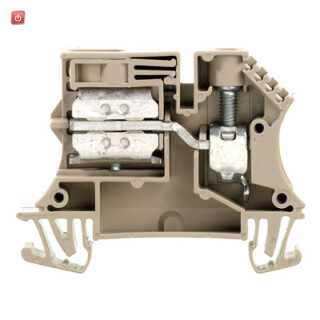 WEIDMÜLLER / 1010900000 / WNT 10 10X3 BE / Neutralleiter-Reihenklemme, Schraubanschluss, 10, 400 V, 57 A, TS 35, / EAN 4008190163051