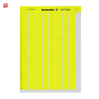 WEIDMÜLLER / 1882890000 / LM MT300 15/9 GE / Gerätemarkierung, Breite: 15 mm, Polyester, PVC frei, gelb, / EAN 4032248486984