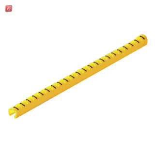 WEIDMÜLLER / 0648001505 / CLI O 10-3 GE/SW 1 M / Kabelmarkierungssystem, gelb, Leiteraußendurchmesser:2 - 3 mm, Zahlen, / EAN 4008190070038