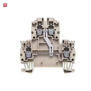 WEIDMÜLLER / 1041610000 / WDK 2.5N V / Mehrstock-Reihenklemme, Schraubanschluss, dunkelbeige, 2.5 mm², 800 V, / EAN 4032248138746