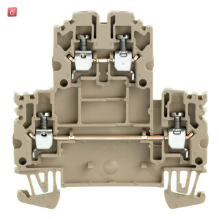 WEIDMÜLLER / 1041600000 / WDK 2.5N / Mehrstock-Reihenklemme, Schraubanschluss, dunkelbeige, 2.5 mm², 800 V, / EAN 4032248138807