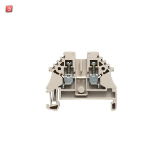 WEIDMÜLLER / 1040800000 / WDU 2.5N ZQV / Durchgangs-Reihenklemme, Schraubanschluss, dunkelbeige, 2.5 mm², 24 A, / EAN 4008190964276