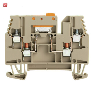 WEIDMÜLLER / 1039900000 / WTR 2.5/ZZ / Trenn- und Messtrenn-Reihenklemme, Schraubanschluss, dunkelbeige, 2.5 / EAN 4008190912468