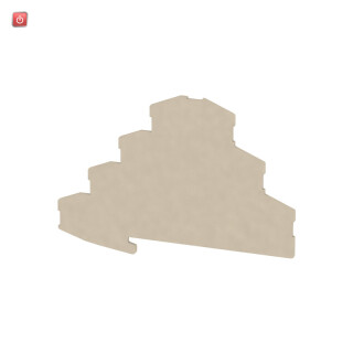 WEIDMÜLLER / 1768010000 / ZAP ZMAK2.5 / Abschlussplatte (Klemmen), dunkelbeige, Höhe: 101.1 mm, Breite: 1.5 / EAN 4032248115334