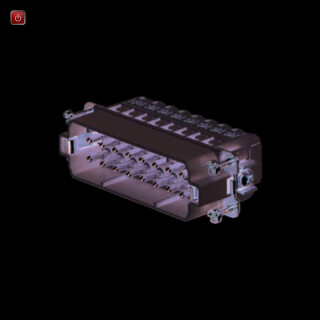 WEIDMÜLLER / 1650770000 / HDC HA 16 MS / Kontakteinsatz (Industriesteckverbinder), Stift, 250 V, 16 A, Polzahl: / EAN 4008190299392