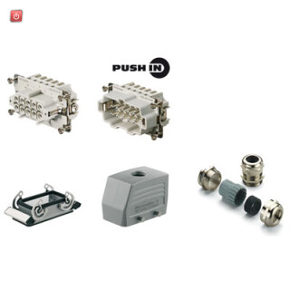 WEIDMÜLLER / 1061740000 / HDC KIT HE-P 10.111 / Industriesteckverbinder (Set), Baureihe: HE, PUSH IN, Baugröße: 4, / EAN 4032248816422
