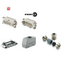 WEIDMÜLLER / 1061770000 / HDC KIT HE-P 16.121 / Industriesteckverbinder (Set), Baureihe: HE, PUSH IN, Baugröße: 6, / EAN 4032248816408