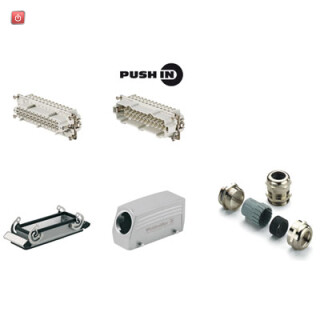 WEIDMÜLLER / 1061790000 / HDC KIT HE-P 24.130 / Industriesteckverbinder (Set), Baureihe: HE, PUSH IN, Baugröße: 8, / EAN 4032248816477