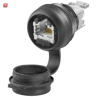 WEIDMÜLLER / 1018810000 / IE-FCM-RJ45-FJ-A / Einbaugehäuse bestückt, IP65, in geschlossenem Zustand, RJ45, IDC / EAN 4032248730063
