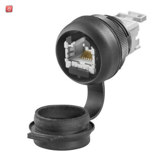 WEIDMÜLLER / 1018820000 / IE-FCM-RJ45-FJ-B / Einbaugehäuse bestückt, IP65, in geschlossenem Zustand, RJ45, IDC / EAN 4032248730070