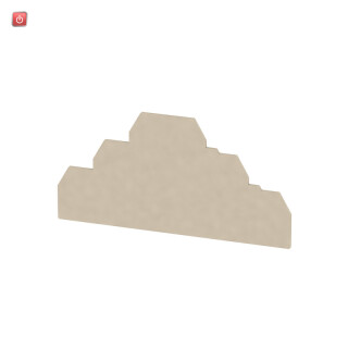 WEIDMÜLLER / 1718370000 / ZAP ZDLD2.5-2 / Abschlussplatte (Klemmen), dunkelbeige, Höhe: 119.2 mm, Breite: 1.5 / EAN 4008190364830