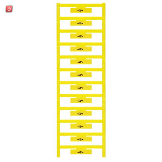 WEIDMÜLLER / 1120470000 / WAD 8 MC B GE/SW / Klemmenmarkierung, gelb, Raster in mm: 8.00, Aufgedruckte Zeichen: / EAN 4032248901289