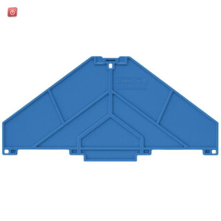 WEIDMÜLLER / 1268000000 / PAP PRV/PPV8 BL / Abschlussplatte (Klemmen), blau, Höhe: 120 mm, Breite: 3 mm, V-0, / EAN 4032248113040