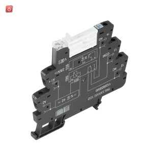WEIDMÜLLER / 1122820000 / TRS 230VUC 1CO / Koppelrelais, 230 V UC +/-10 %, LED grün, 1 Wechsler (AgNi) , 250 V AC / EAN 4032248904907